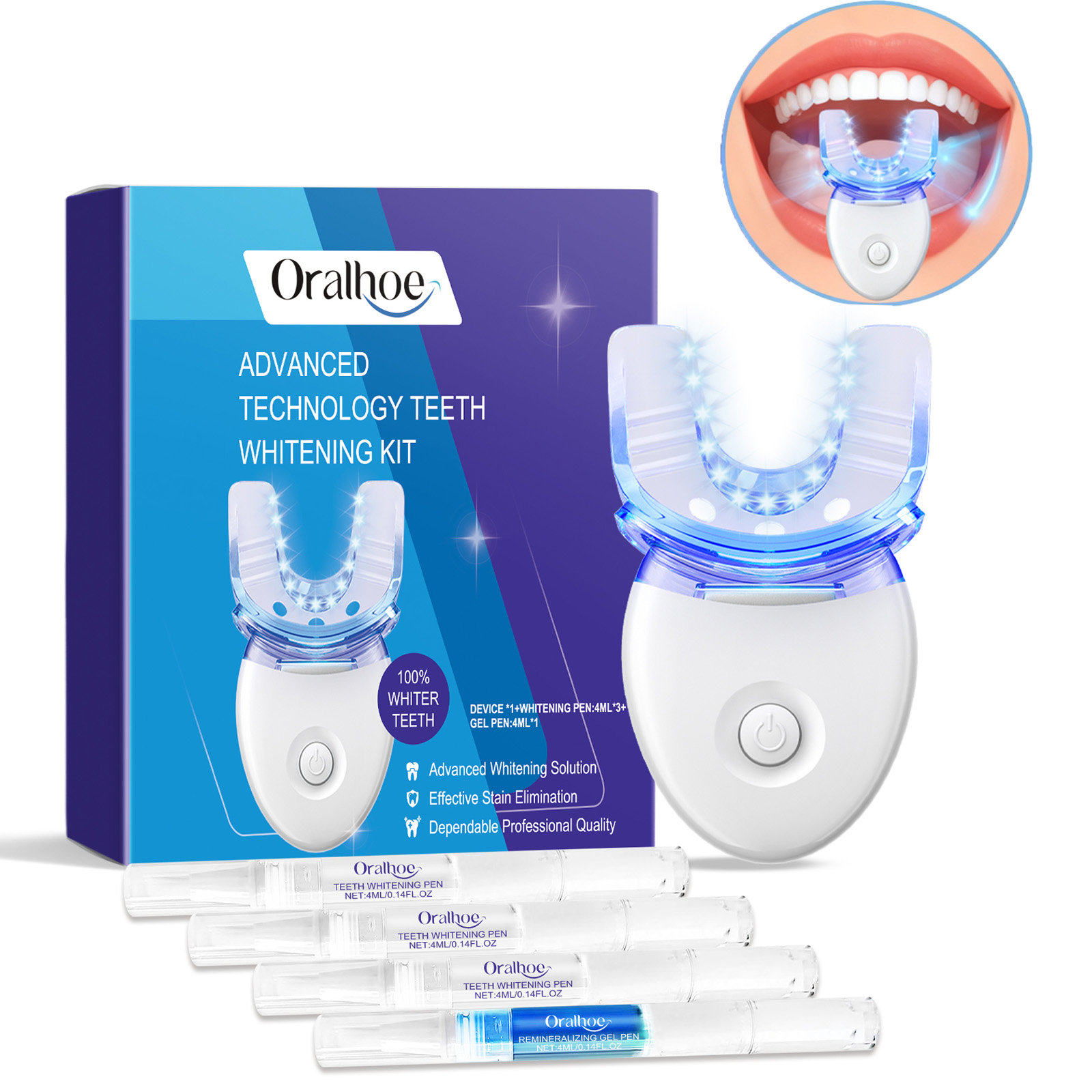 Kit professionnel de lumière L - Teeth Whitening Kit avis et prix
